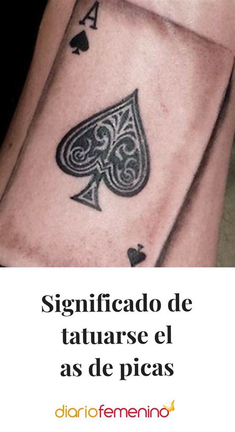 Tatuajes de as de picas: significado y recopilación de。